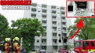 [GROßEINSATZ IN HEILIGENHAUS!] - Wohnung in Vollbrand - Umfangreiche Menschenrettung - 41 Betroffene