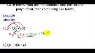 8-3 Example 1 Multiplying Binomials