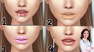 ASMR Lip Blam Care 3D Animation Doctor 🏥 Most Lip Care 👄👄👄