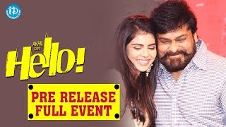 Hello Movie Pre Release Full Event || Akhil Akkineni || Kalyani Priyadarshan ||  Vikram Kumar
