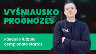 Vyšniausko prognozės: pasaulio futbolo čempionato startas