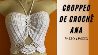 CROPPED de CROCHÊ ANA Tam P,M,G e GG por @CrisTelesCroche