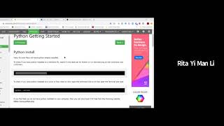 Using W3School to learn Python (part 1)