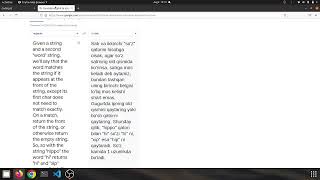 String 1 startWord Javascript solution