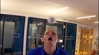 Ping Pong Mouth Wall Bounce World Record