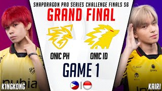 ONIC PH vs ONIC ESPORTS GAME 1 GRAND FINAL ESL SNAPDRAGON PRO SERIES CHALLENGE FINALS