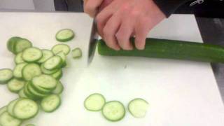 Fastest cucumber chopping