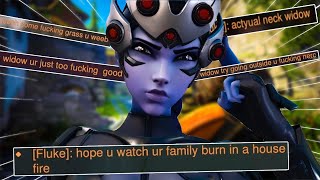 When the enemy team rages because of how good you are on Widowmaker in Overwatch 2