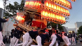 令和4年 楠町 ぶんまわし 千代田駅前 試験曳き 千代田地区だんじり祭