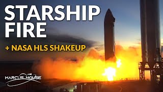 SpaceX Starship fires up & tower arms go on, NASA to select second HLS, SLS Fully Stacked
