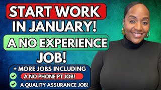 🏃🏾‍♀️START IN JANUARY! A NO EXPERIENCE *REQUIRED*  JOB + A NO PHONE JOB! WORK FROM HOME JOBS 2024