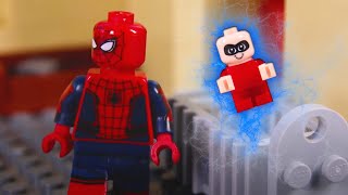 LEGO Spiderman Babysits Jack Jack! STOP MOTION LEGO Spiderman Is Pranked | Billy Bricks Compilations