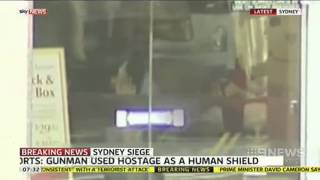 Sydney Siege: Gunman Uses Hostage As Human Shield