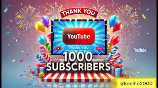 We Did It! 1000 Subscribers Milestone – Thank You!