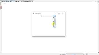 Output of Choice in AWT [Java Programming]
