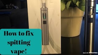 eGo AIO Vape: How to stop spitting vape