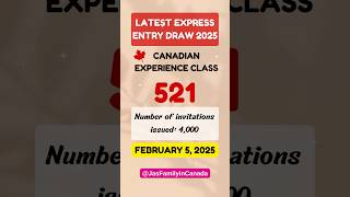 CEC Draw Alert | Congratulations to All Invited Candidates! 🇨🇦✨ 5-Feb-2025 |#canadaimmigration #cec