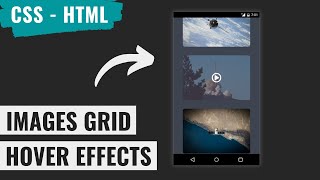 [ HTML | CSS ] Animated Grid Images Hover Effects