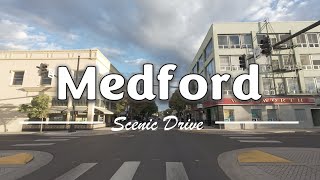 Driving in Downtown Medford, Oregon - 4K