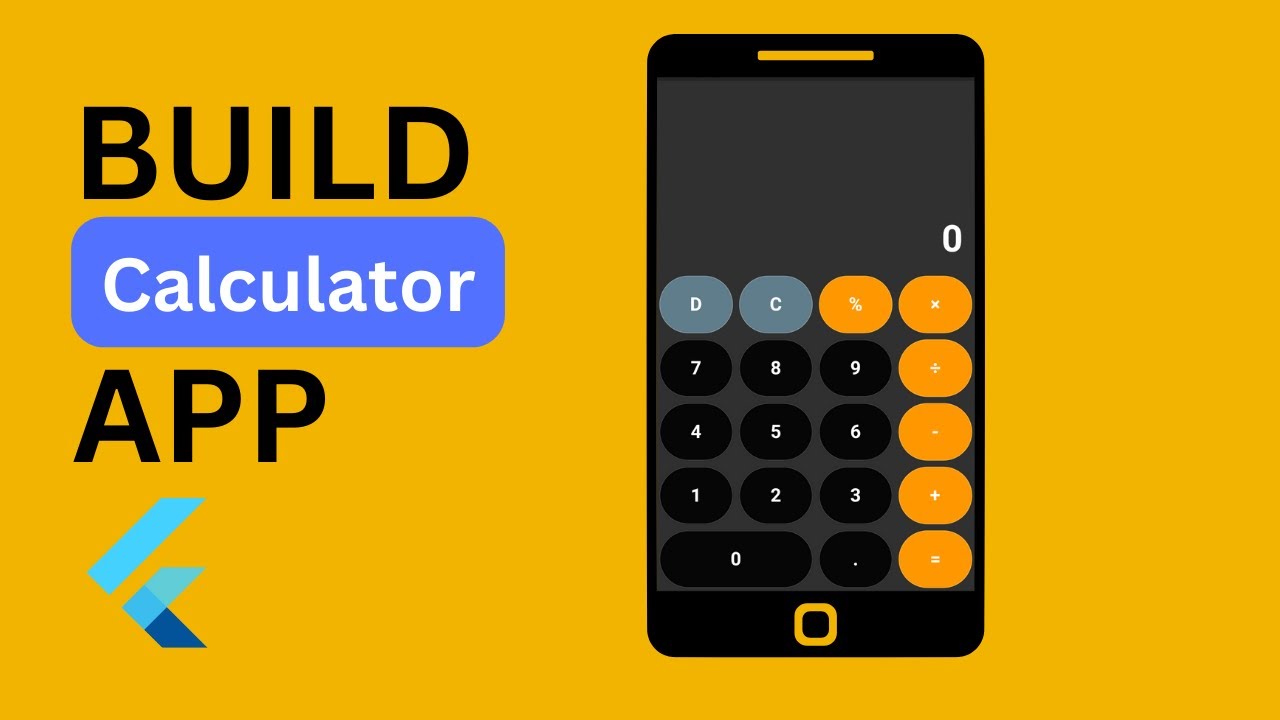Flutter Calculator App Tutorial For Beginners Youtube