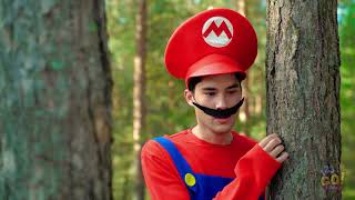SUPER MARIO IN REAL LIFE || I'm Stuck in The Minecraft, Candy Crush and Fortnite by 123 GO! SCHOOL