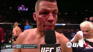 UFC 196: Nate Diaz and Conor McGregor Octagon Interview