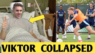 🔴Tragic Collapse of Viktor Gyökeres at Arsenal Training, Gyökeres collapsed on the pitch