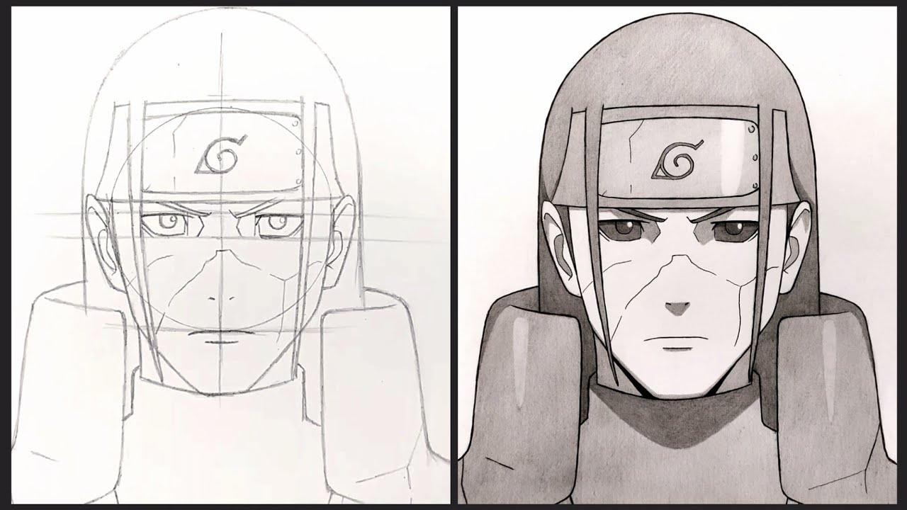 Cara Menggambar Hashirama Senju - Naruto Shippuden | Drawing Anime ...