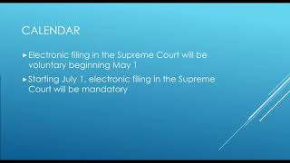 Attorney Supreme Court eFiling Tutorial 04302017