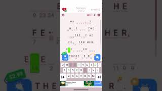 Solving level 52 on cryptogram