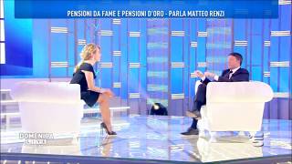 Matteo Renzi a Domenica Live intervistato da Barbara D'Urso