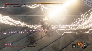 【SEKIRO】新流派技「秘伝桜舞い」の雷返しで葦名弦一郎を倒してみた