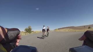 getting passed on hill to top of Chatfield dam