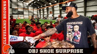 OBJ Surprises Chaney HS Football Team w/ New Nikes | Cleveland Browns
