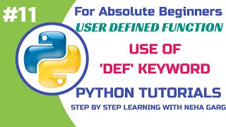 User Defined Functions in Python | Learn Python Programming | CBSE Class 11 & 12 #python #trending