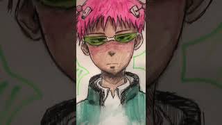 Saiki K Art 🙉 #anime #trending #saikikusuo #saikik #saiki #art #drawing #watercolor