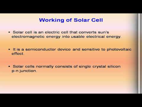 photo voltaic conversion, effect, working principle of solar cell & applications photo voltaic conversion, effect, working principle of solar cell & applications
