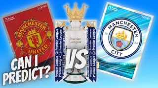 Can I predict MAN UTD vs MAN CITY from these packs? Panini Premier League pack battle!