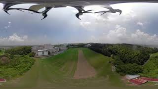 四日市大学グランド空撮360度4K映像