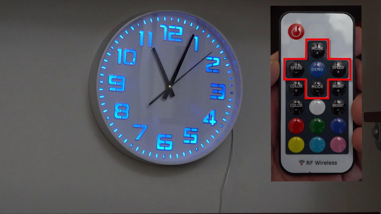 Cx5416 Led Wall Clock Youtube