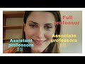 Who is an Assistant professor? Associate professor? Full professor?#academia #professor #students