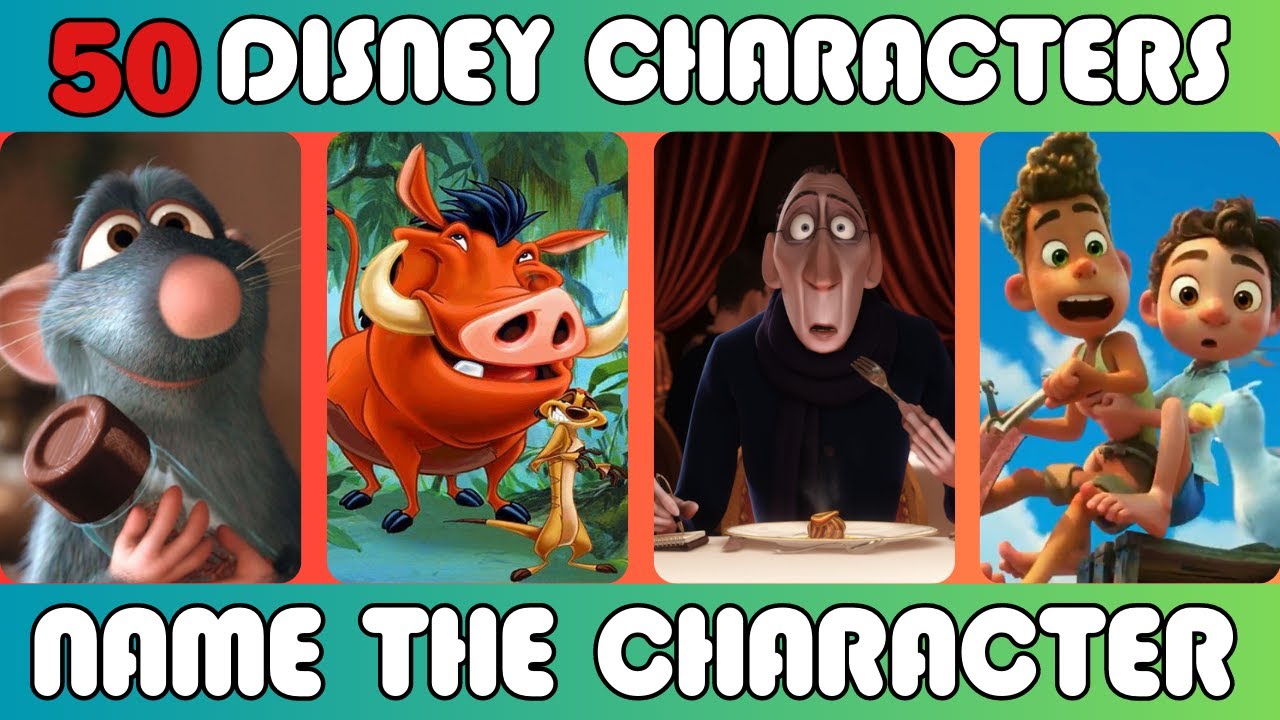 THE ULTIMATE DISNEY CHARACTER QUIZ - ONLY TRUE FANS CAN NAME ALL 50 ...