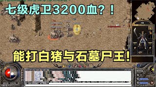 热血传奇：12月11号有新区！法师带3200血的7级虎卫幻六打宝升级