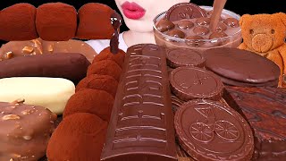 ASMR MUKBANG｜CHOCOLATE PARTY *ICE CREAM RICE CAKE MALTESERS MAGNUM HERSHEY 초코찰떡 초코아이스크림 몰티져스 초코과자 먹방