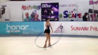 Cindy Chong Freestyle 1 Rhythmic RibbOn Category 11-12 Years Old 1st Place