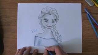 How to Draw Elsa from Frozen