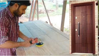 Amazing Wood Working Skill | Making Modern Style Front Door Beautiful Easy