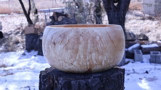 CALABASH BOWL:  Woodturning with Sam Angelo  the WyomingWoodturner