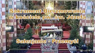 Sakrament bierzmowania w kościele pw. św. Józefa w Przemyślu - chłopcy