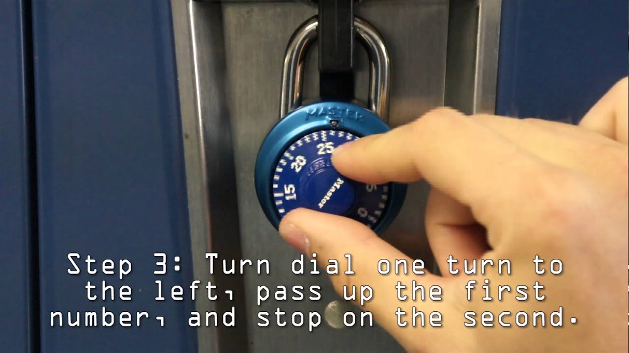 How To Open A Combination Lock Or Locker - YouTube